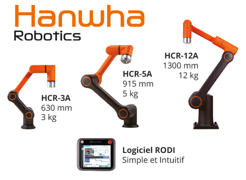 Robot collaboratif Hanwha HCR avec Logiciel Rodi - PMS BECUS Métrologie