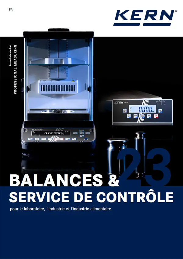 Catalogue général KERN - Balances de précision, balances de comptage, balances médicales