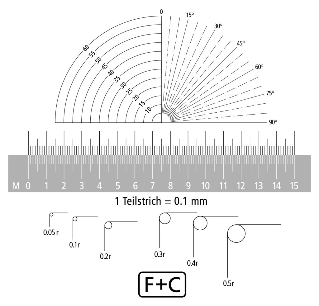 Loupe de mesure graduée F+C - PMS BECUS Métrologie