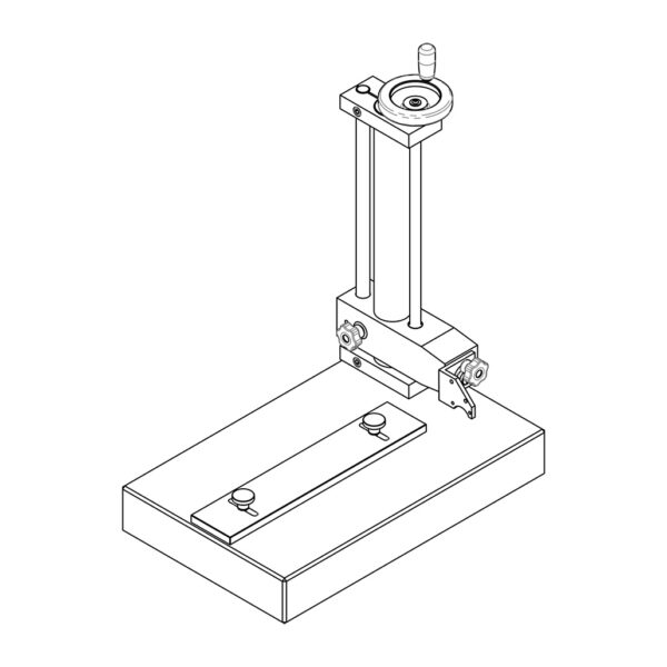 Plan 3D du statif de mesure pour rugosimètre Mahr M410