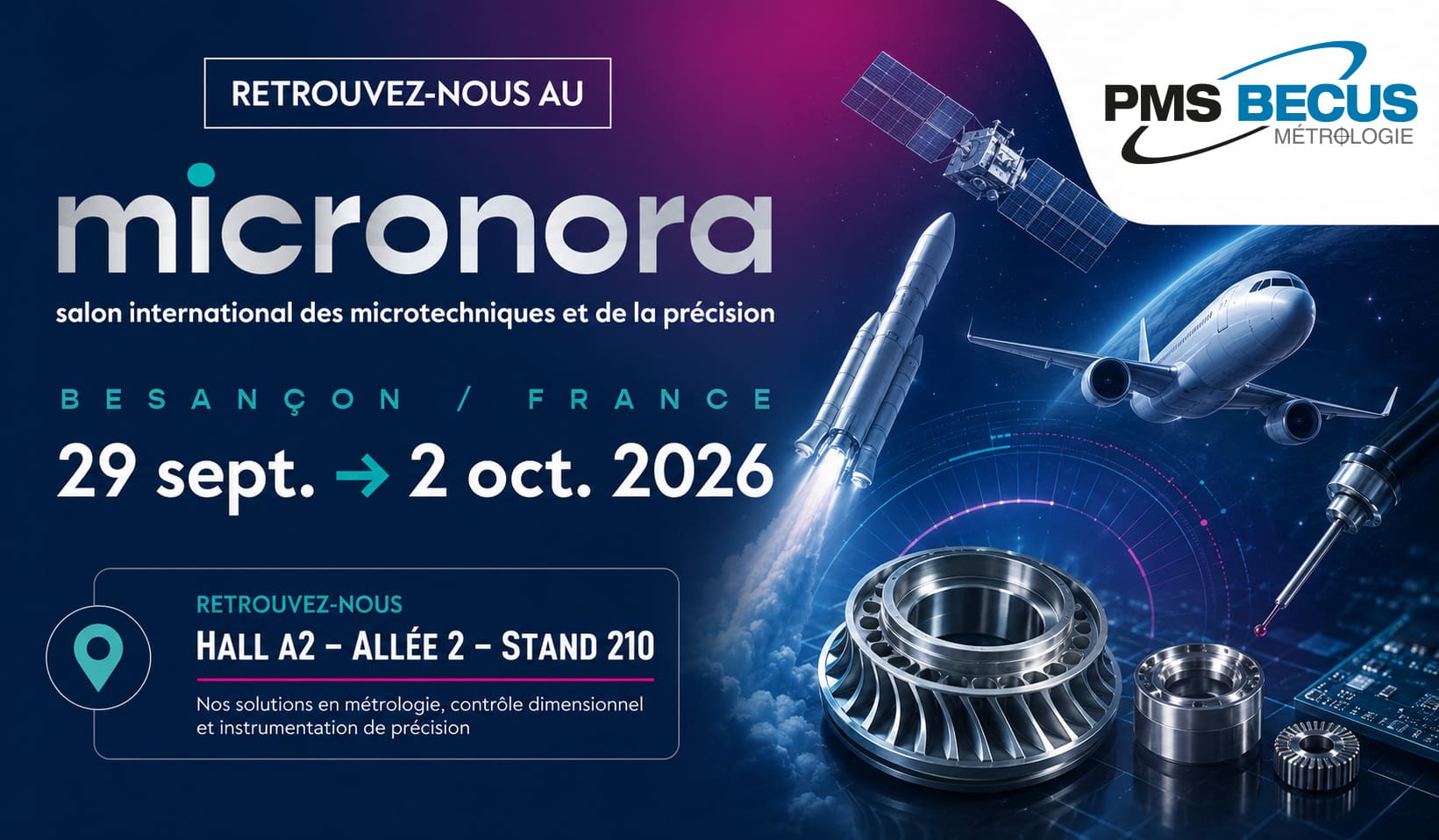 Salon MICRONORA 2026 - PMS BECUS vous donne rendez-vous
