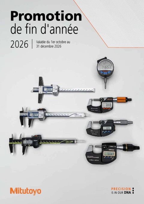 Promotion Mitutoyo Automne 2026